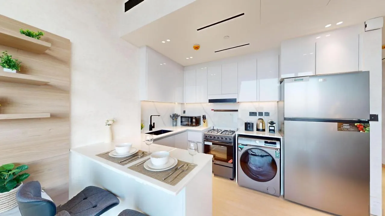 Binghatti Corner - Tranquil One Bedroom In Jvc Dubai Apartment